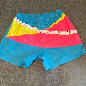 Mens Small “Chubbies” Colorful Swim Shorts